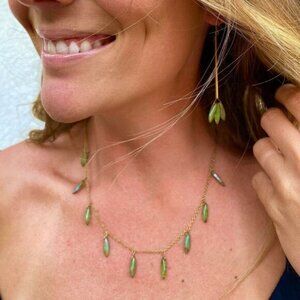 Purpose Jewelry Watercolor Necklace Handmade by Trafficking